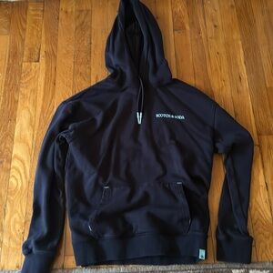 Scotch and Soda: Navy and Light Blue Hoodie